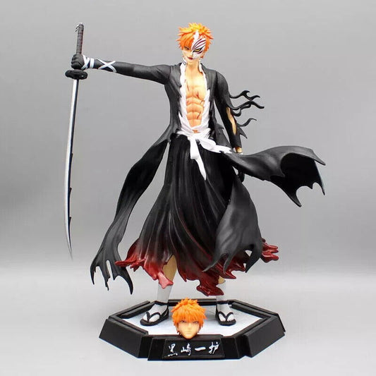 Hollow Ichigo Kurosaki Figure, Bleach Zangetsu Figurine 1000 Year Blood War 12in