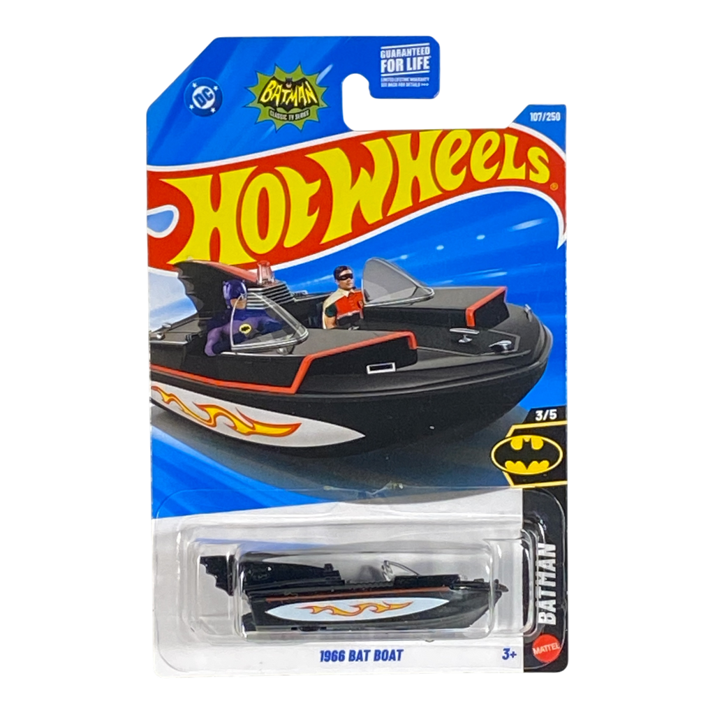 Black Hot Wheels 1966 Bat Boat | Batman Series 3/5