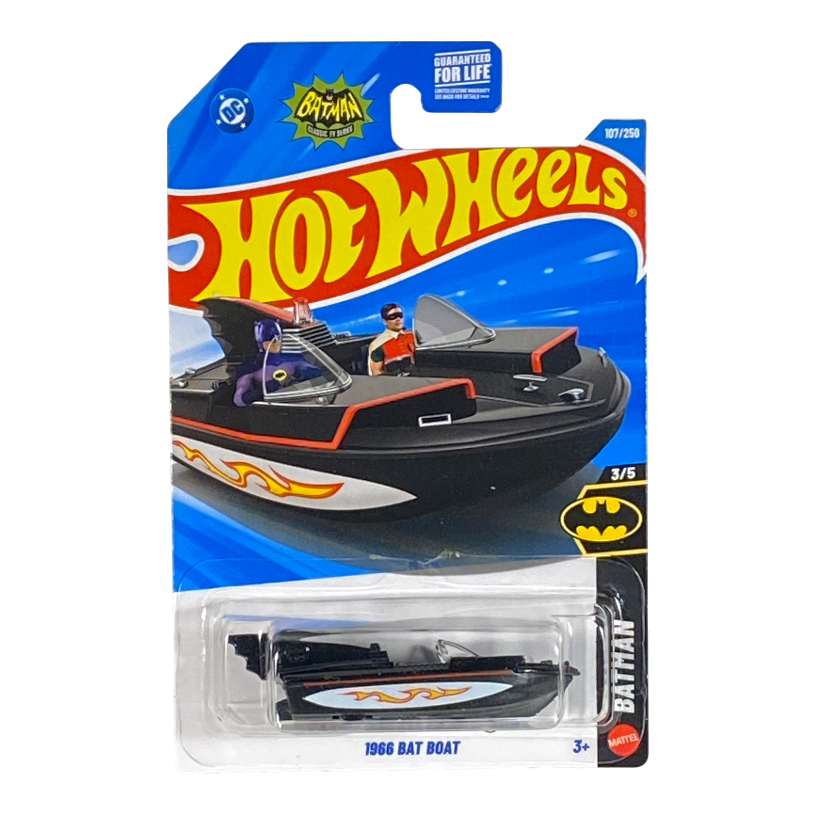 Black Hot Wheels 1966 Bat Boat | Batman Series 3/5