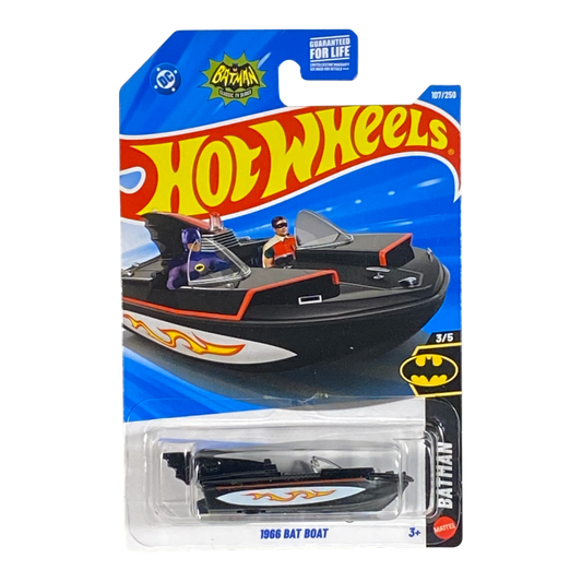 Black Hot Wheels 1966 Bat Boat | Batman Series 3/5