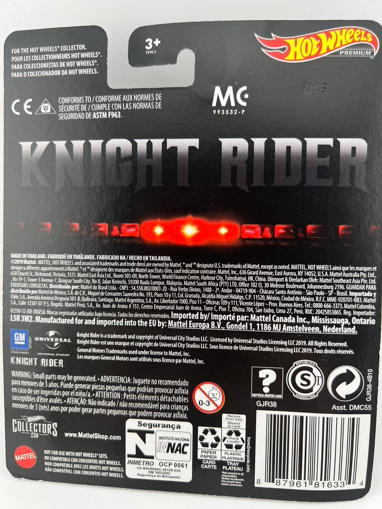 Hot Wheels K.I.T.T. Super Pursuit Mode – Knight Rider (Premium Series)