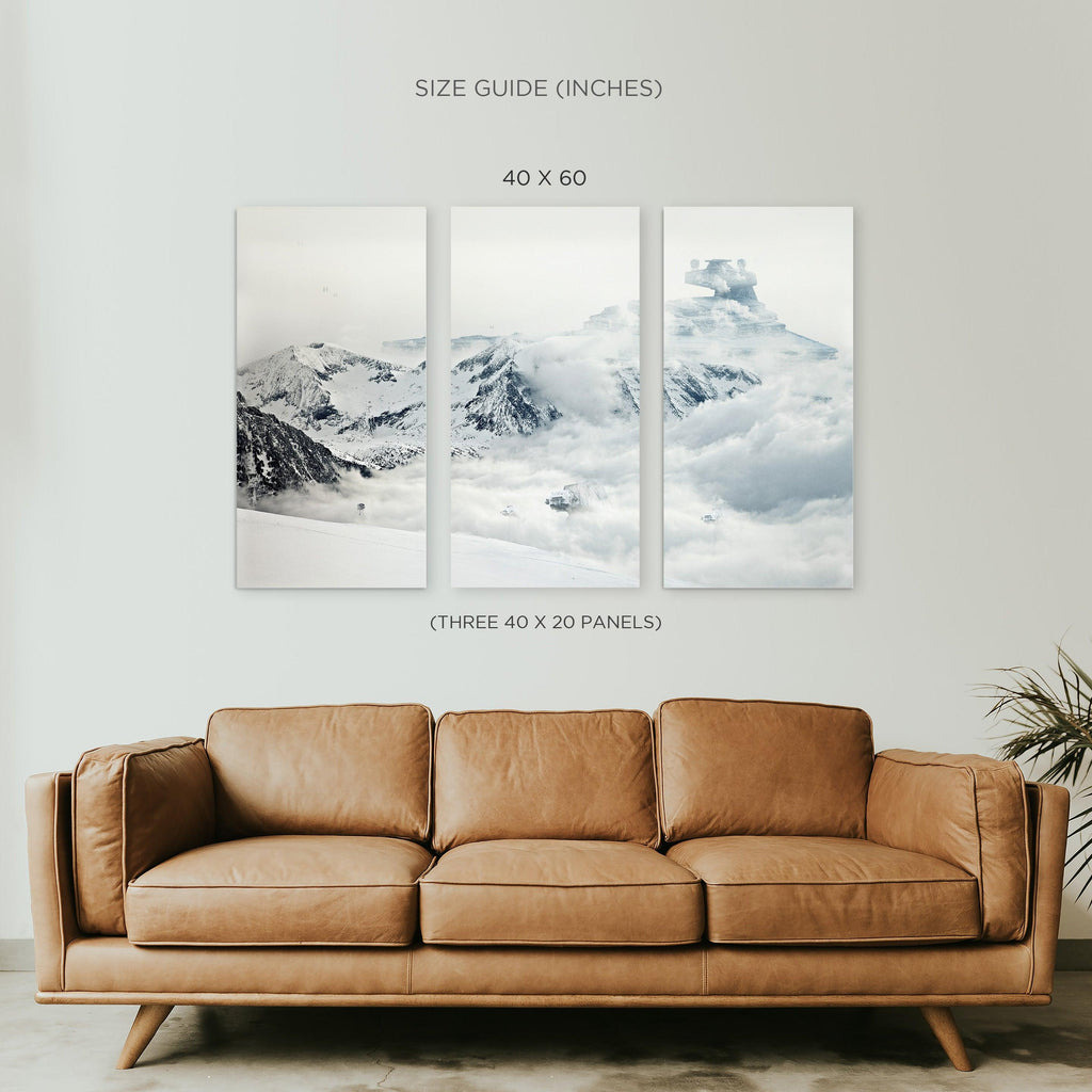 Hoth Frozen Planet Star Wars Canvas Print
