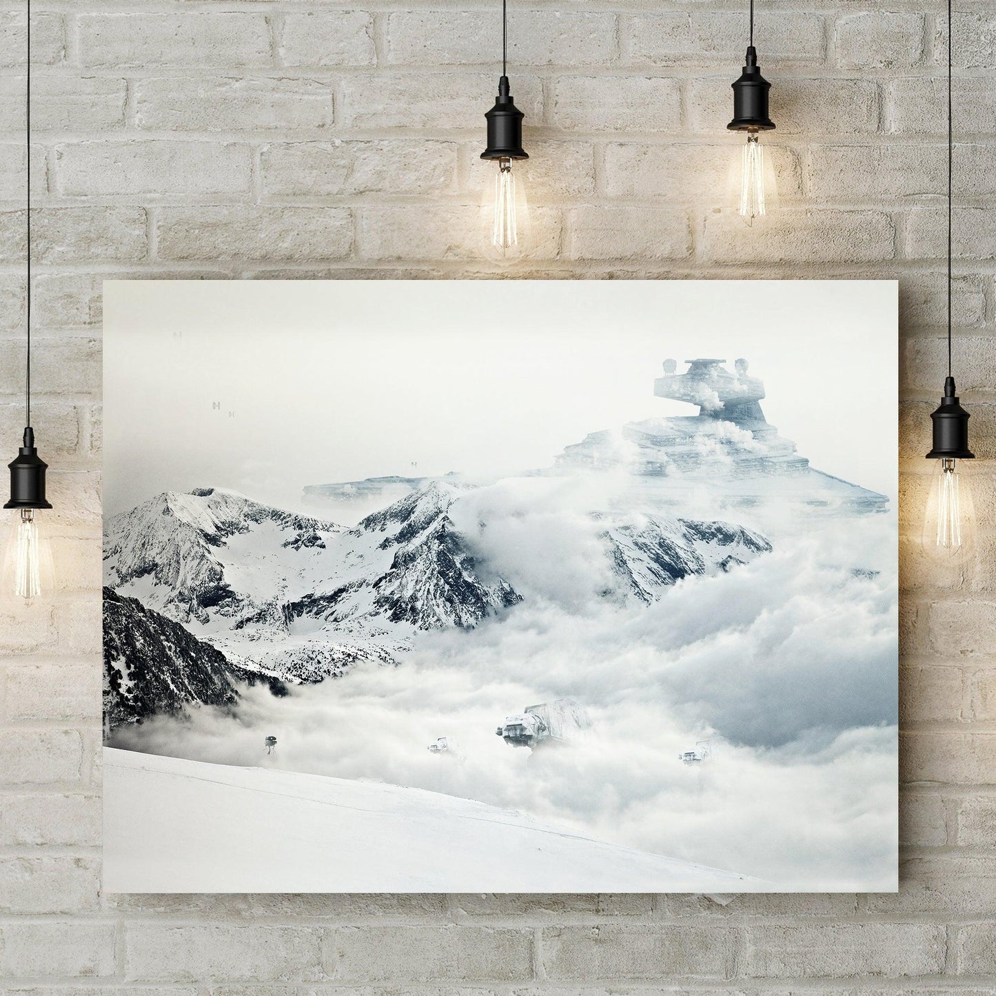 Hoth Frozen Planet Star Wars Canvas Print
