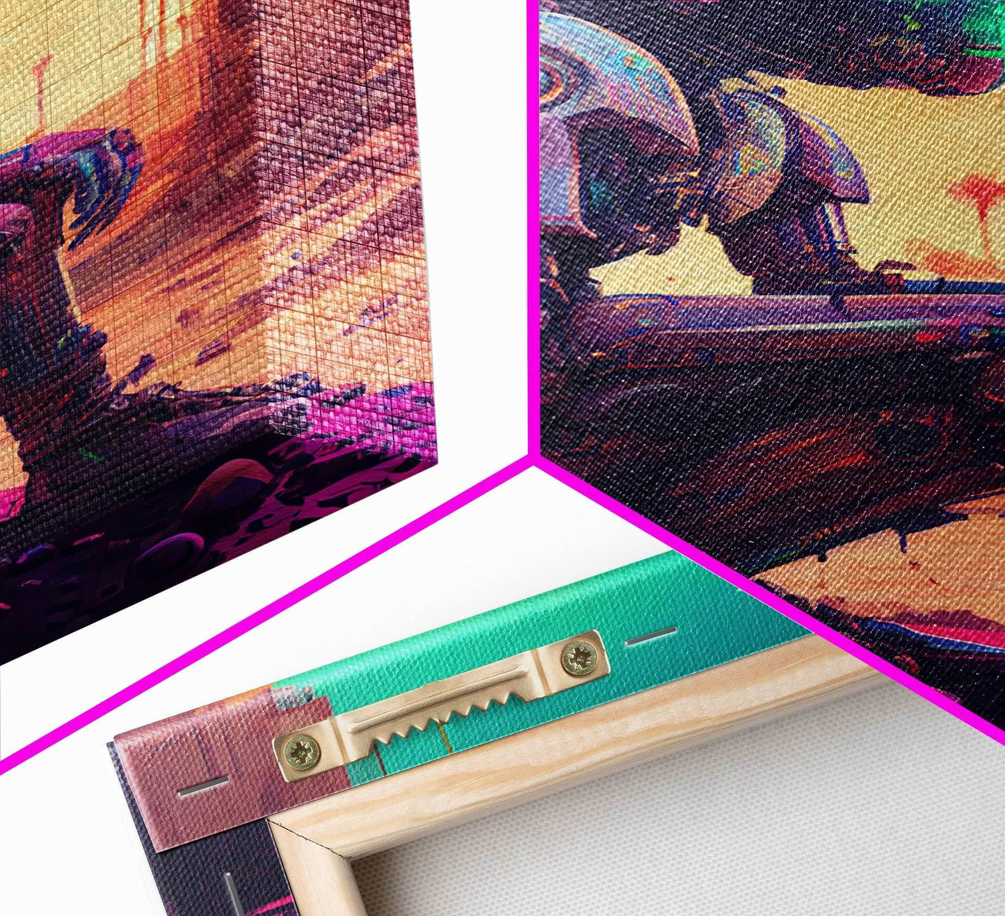 Android deep in thought, AI, fine art poster print - 8x12 Inches / Gallery Wrap Canvas - Ready To Hang