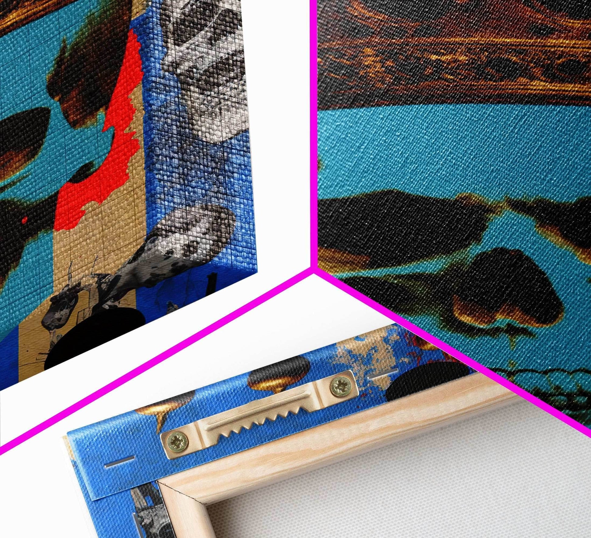 Skull With The Gold Crown, Framed Canvas Print, Unique Fantasy Undead Wall Art - 8x12 Inches / Gallery Wrap Canvas - Ready To Hang