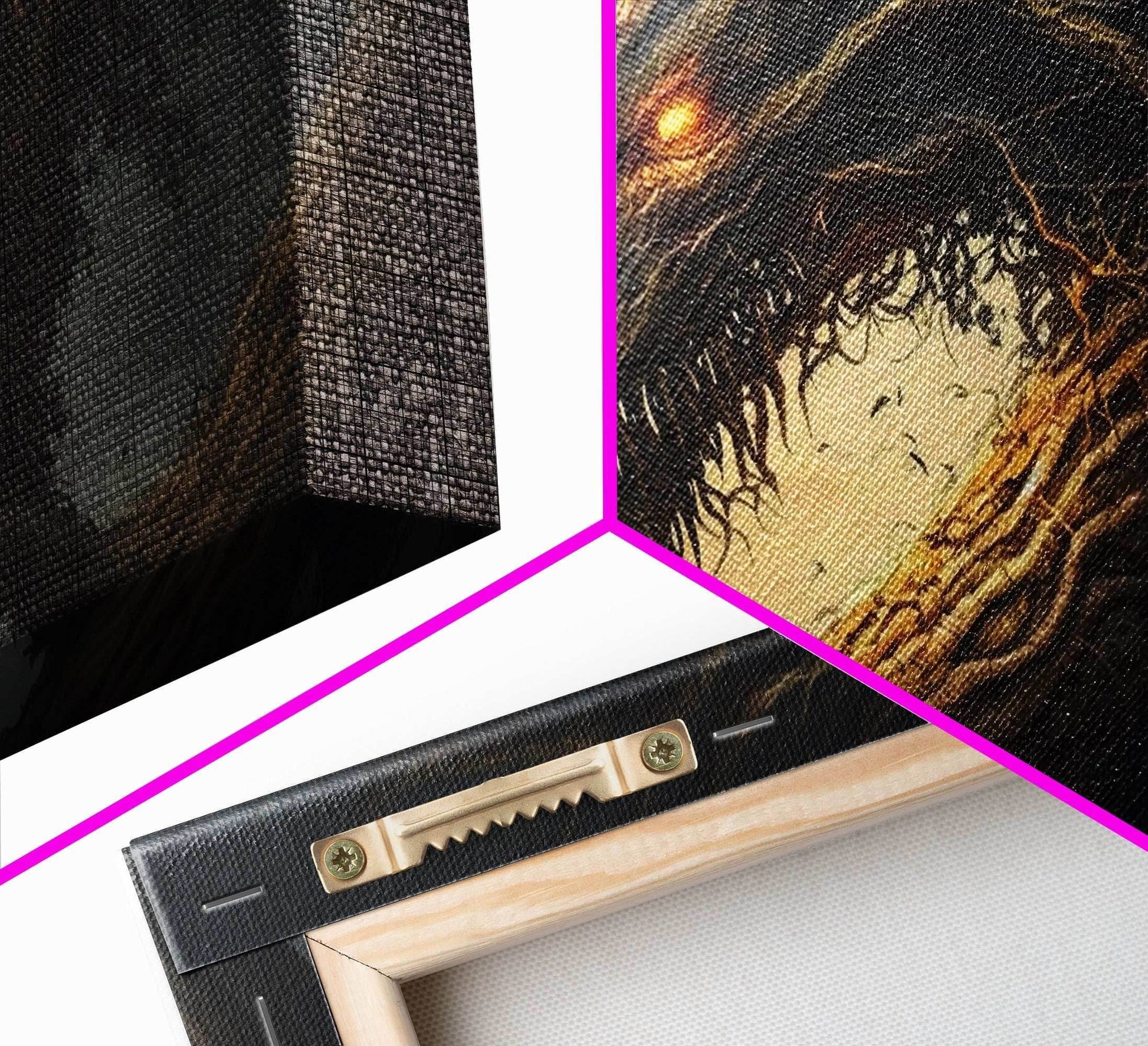 Forest Dragon Nidhogg, Norse Mythology, Framed Canvas Print, Fantasy Dragon Art, Fantasy Decor - 10x20 Inches / Gallery Wrap Canvas - Ready To Hang