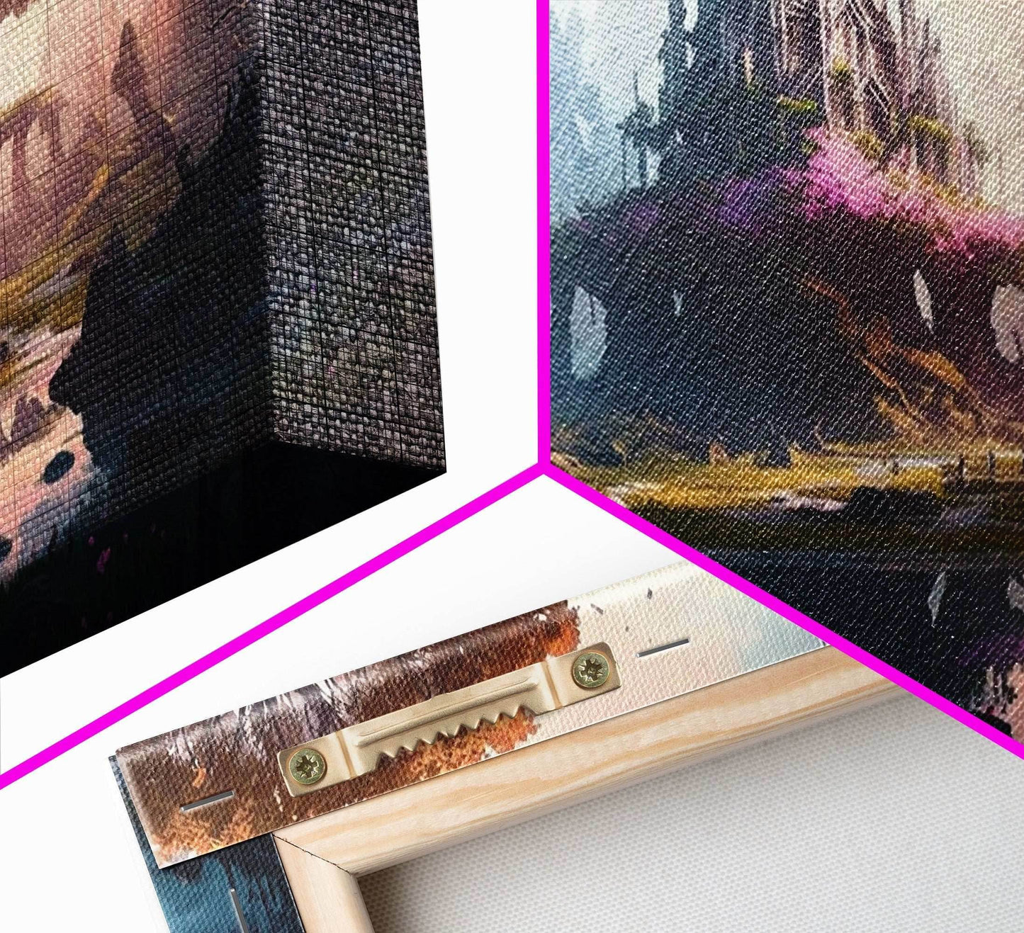 Norse Mythology Art, Alfheim Realm of the Light Elves, Framed Canvas Print, Fantasy Wall Art - 10x20 Inches / Gallery Wrap Canvas - Ready To Hang