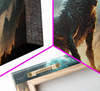 Fenrir, Fenrisúlfr, Norse Mythology, Hróðvitnir, Vánagandr, Vanargand, Fantasy Wolf Art, Nordic Fantasy Art - 10x20 Inches / Gallery Wrap Canvas - Ready To Hang