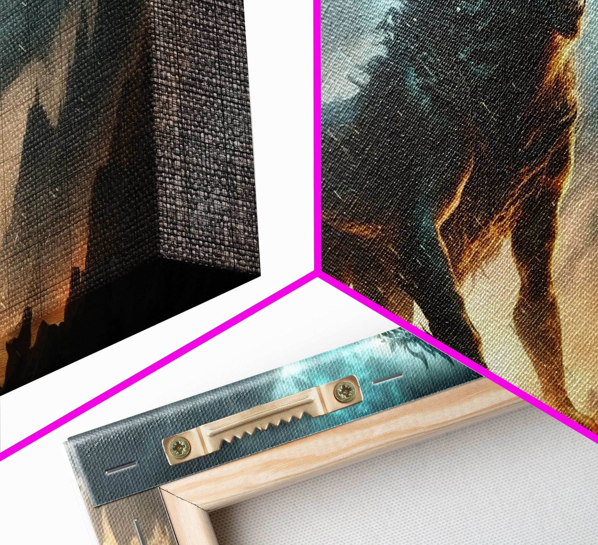 Fenrir, Fenrisúlfr, Norse Mythology, Hróðvitnir, Vánagandr, Vanargand, Fantasy Wolf Art, Nordic Fantasy Art - 10x20 Inches / Gallery Wrap Canvas - Ready To Hang