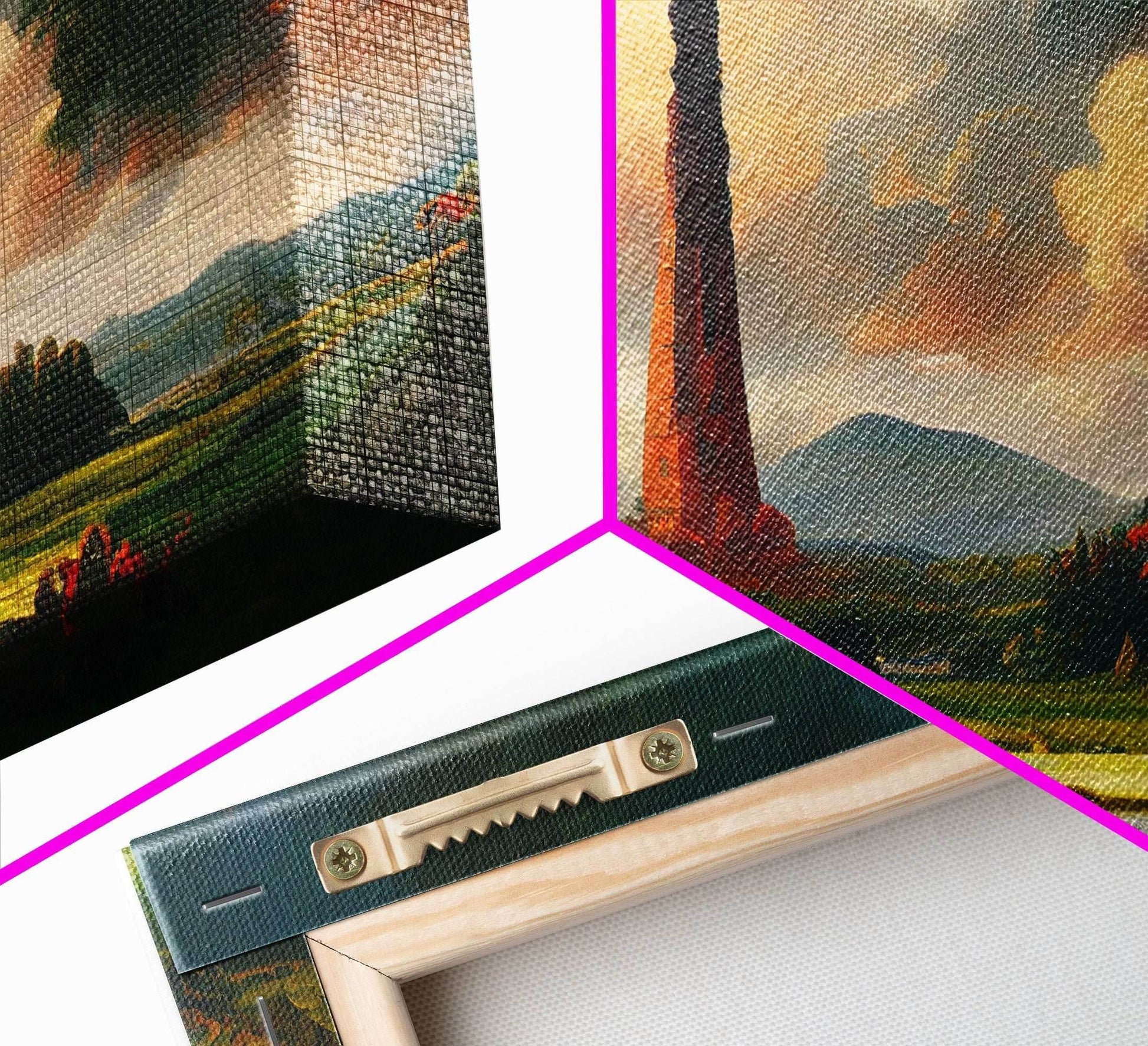 High Fantasy Art Canvas Print, Dark Tower, RPG Fantasy Art, RPG Concept art, unique wall art - 10x20 Inches / Gallery Wrap Canvas - Ready To Hang