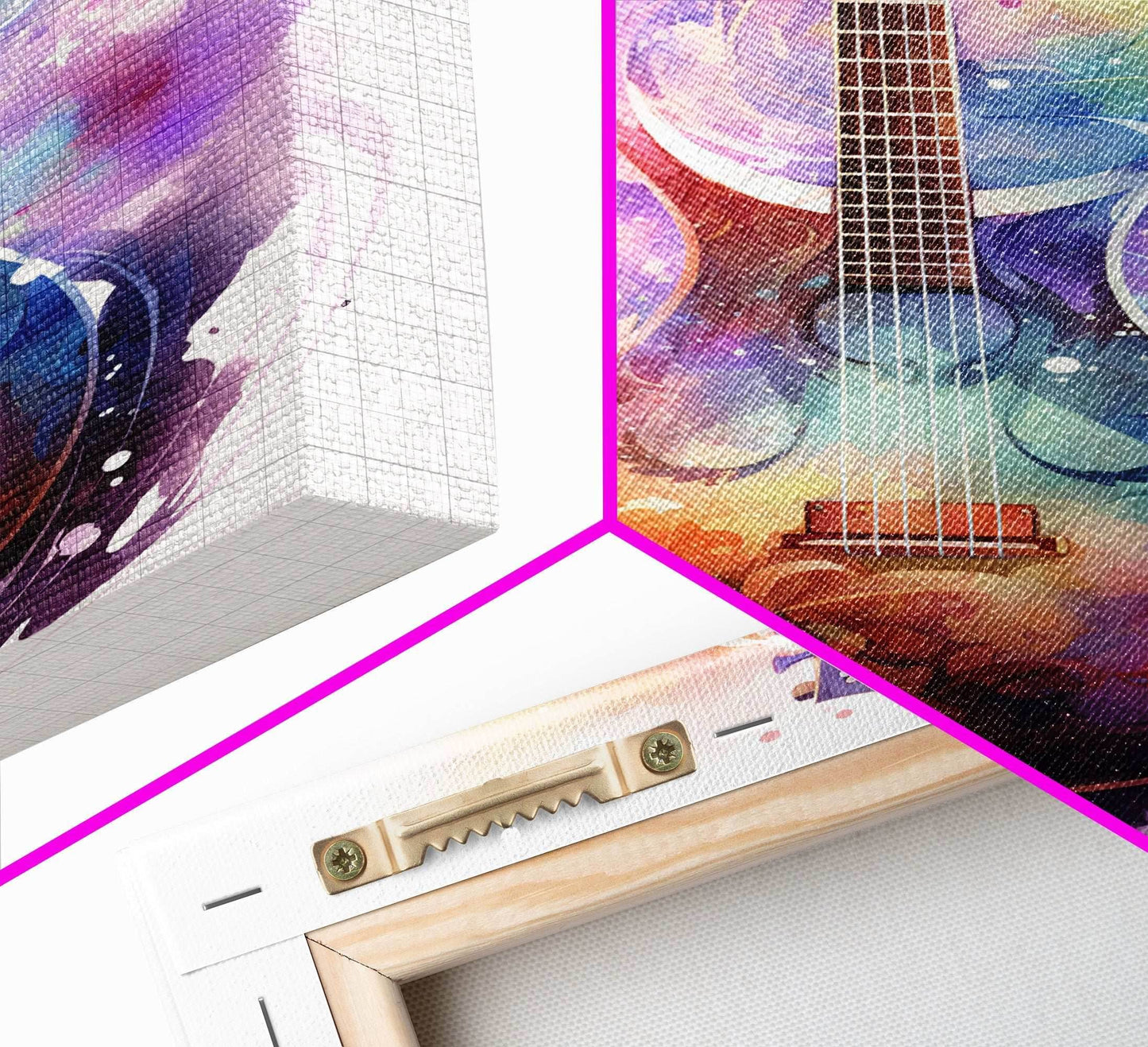 Lute Art, Stringed Instrument Print, Framed Canvas Art, Fantasy Decor, Art / Gift For The Bard Player - 8x12 Inches / Gallery Wrap Canvas - Ready To Hang