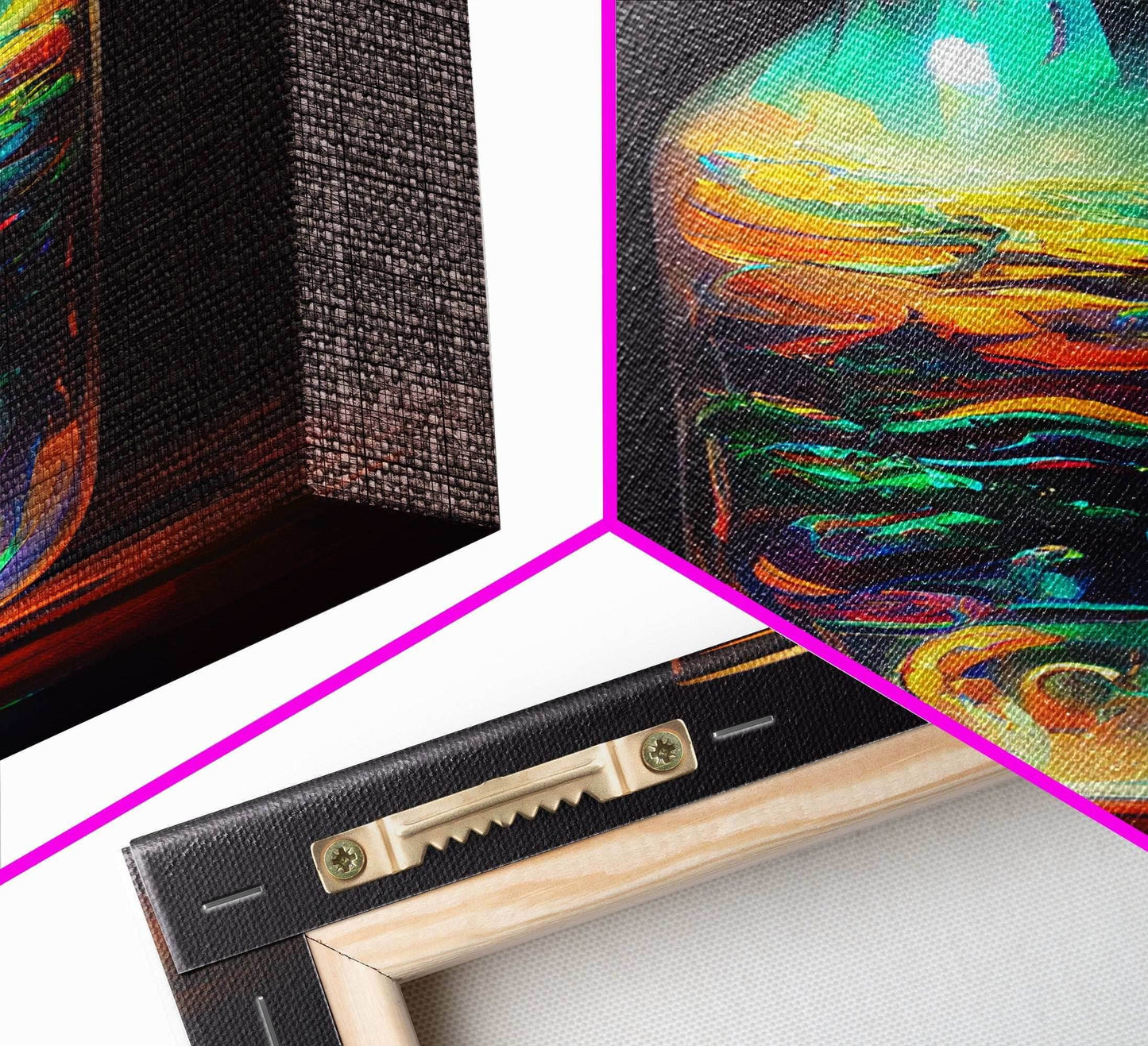 Miniature world in a bottle canvas print, high fantasy wall art, magical wall art, ready to hang wall art - 8x12 Inches / Gallery Wrap Canvas - Ready To Hang