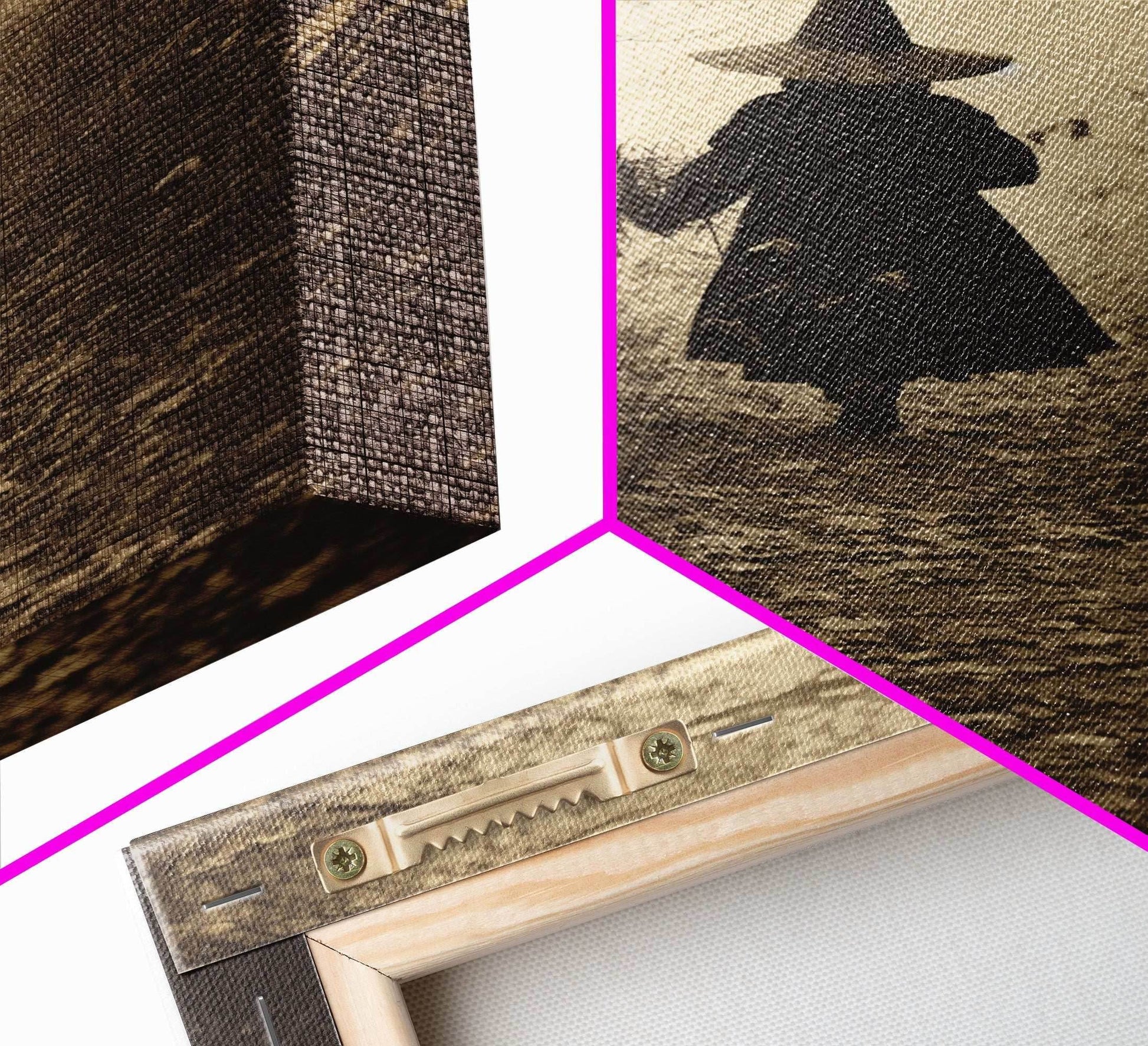 Witchy Wall Art, Dark Portrait, Spooky Halloween, Occult Art, Dark Fantasy, Canvas Print, Wall Art, Vertical Print, Home Decor, Wall Decor - 8x12 Inches / Gallery Wrap Canvas - Ready To Hang