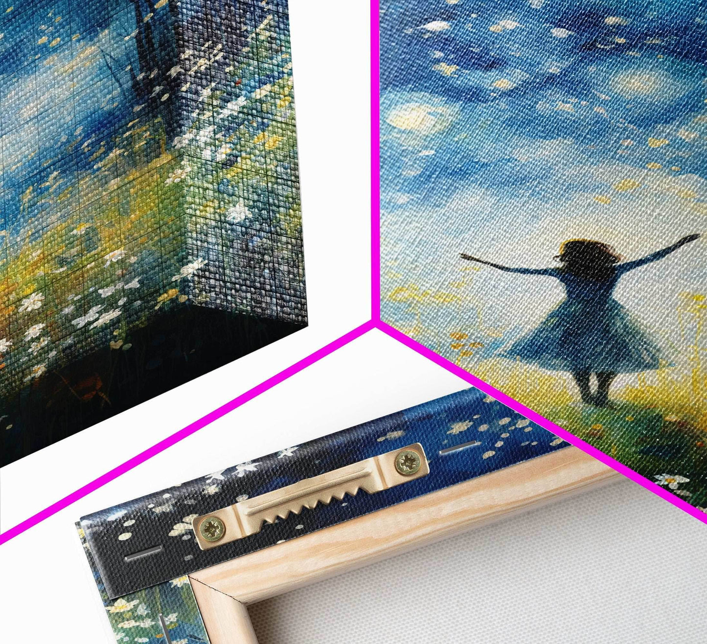 Firefly Art, Fantasy Art, Girl In Forest, Teen Girl Room Decor, Canvas Print, Wall Art, Vertical Print, Unique Wall Decor, Engagement Gift - 8x12 Inches / Gallery Wrap Canvas - Ready To Hang