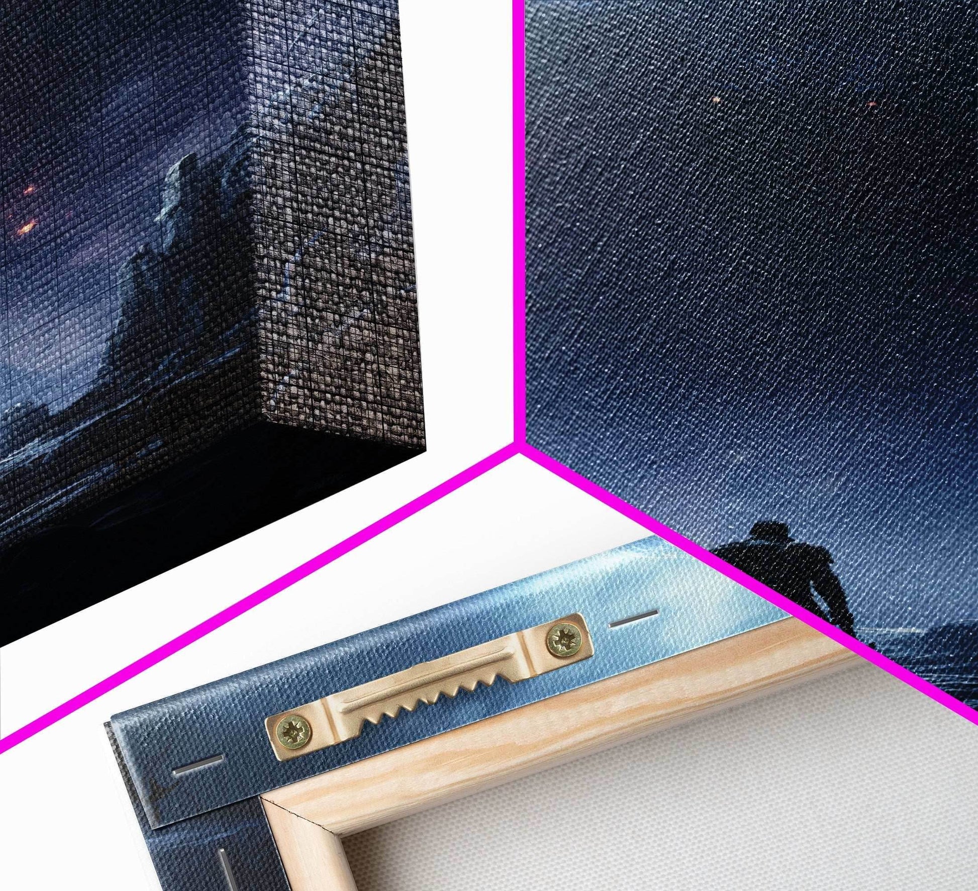 Apocalypse, Dark Art Print, dark fantasy art, Canvas Print, Wall Hanging, Portrait Art, Spooky Decor, Horror Home Decor, Unique Gift - 8x12 Inches / Gallery Wrap Canvas - Ready To Hang