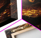 Dragon Art, Fantasy Art, Treasure Chest, Canvas Print, Wall Hanging, Portrait Art, Video Game Art, Nerdy Home Decor, Gift For Friend - 8x12 Inches / Gallery Wrap Canvas - Ready To Hang