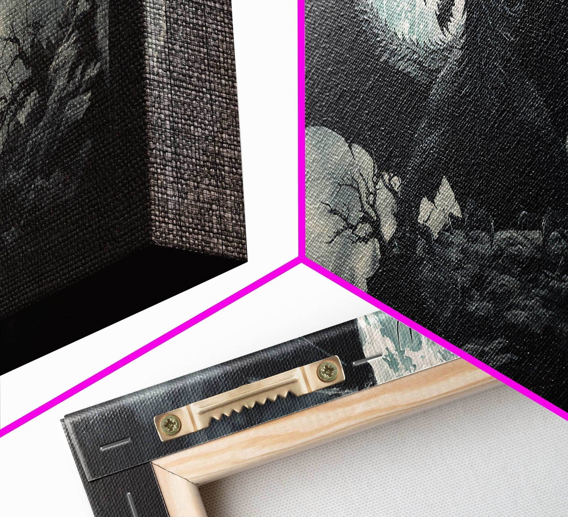 The Dragon, Framed Canvas Print, Panoramic Fantasy Painting, Fantasy Decor, Dragon Art, Dragon Painting, Dragon art print - 10x30 Inches / Gallery Wrap Canvas - Ready To Hang