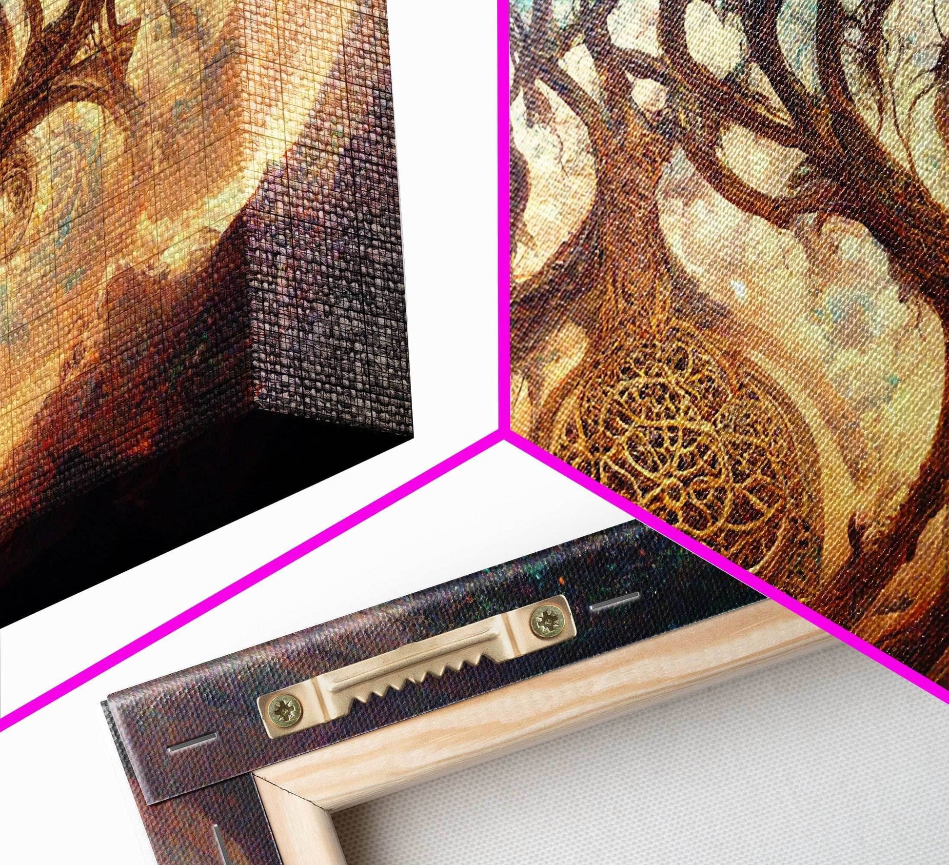 Gaia, norse mythology, canvas print, high fantasy art - 10x20 Inches / Gallery Wrap Canvas - Ready To Hang