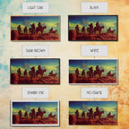 Space Cowboys, Wildwest Scifi Mashup Fantasy Art, framed canvas print, ready to hang framed wall art - 10x20 Inches / Gallery Wrap Canvas - Ready To Hang