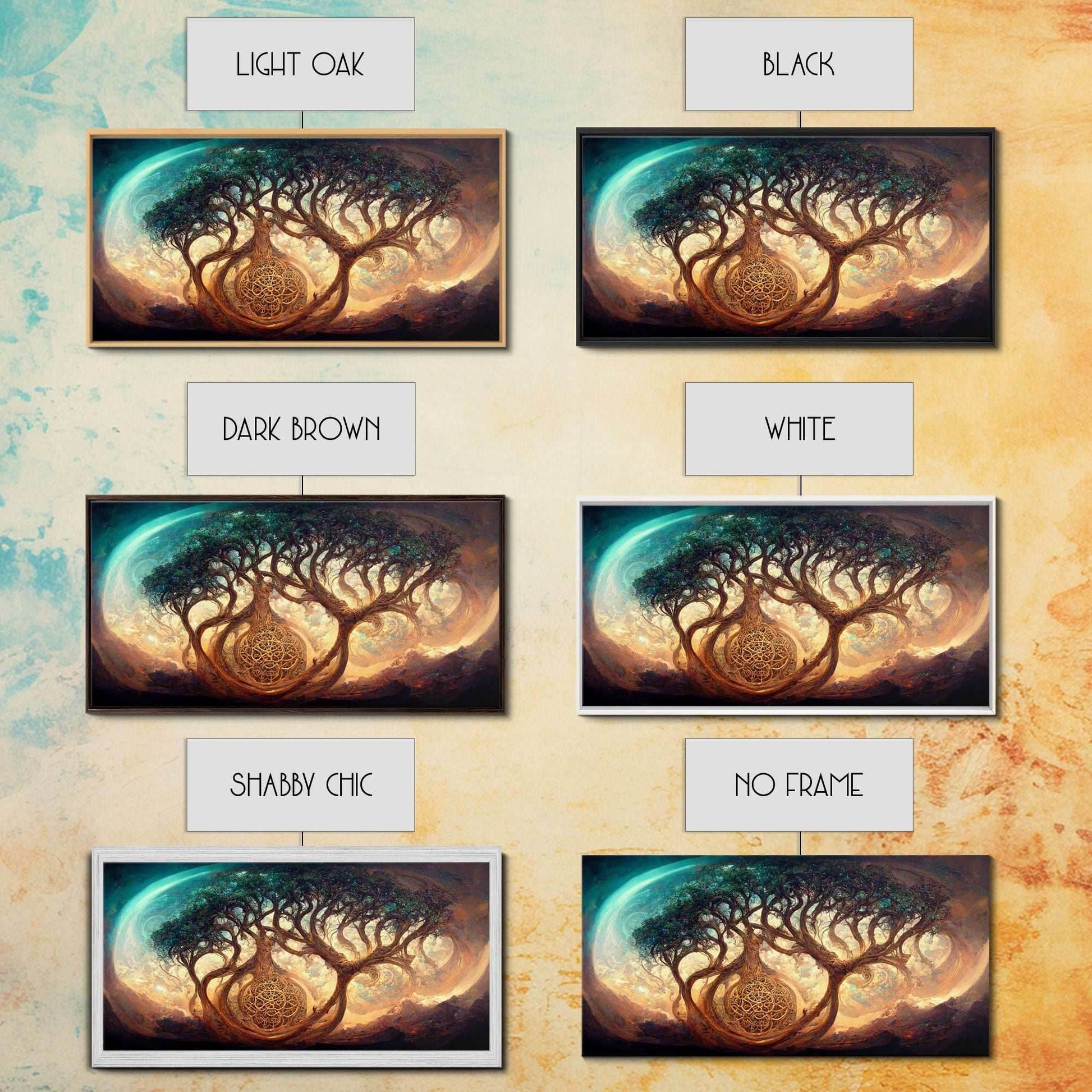 Gaia, norse mythology, canvas print, high fantasy art - 10x20 Inches / Gallery Wrap Canvas - Ready To Hang