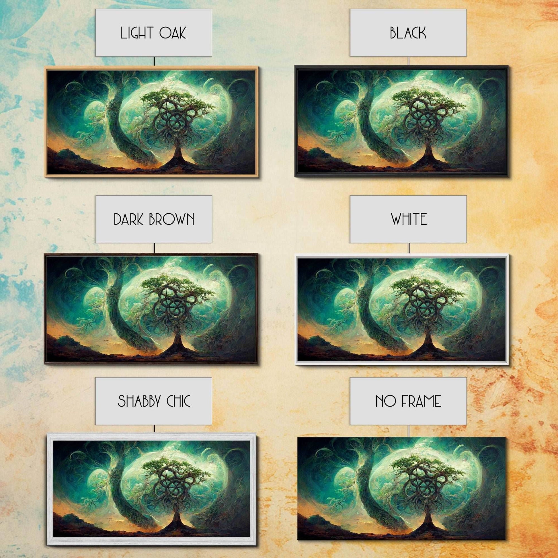 Gaia, norse mythology, canvas print, high fantasy art - 10x20 Inches / Gallery Wrap Canvas - Ready To Hang