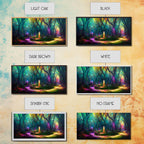 Fantasy wall art, canvas print, magical forest, fantasy landscape art, ready to hang wall art - 10x20 Inches / Gallery Wrap Canvas - Ready To Hang