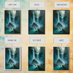Fantasy Waterfall Oil Painting Canvas Print, Framed Canvas Art, Living Room Wall Decoration - 8x12 Inches / Gallery Wrap Canvas - Ready To Hang