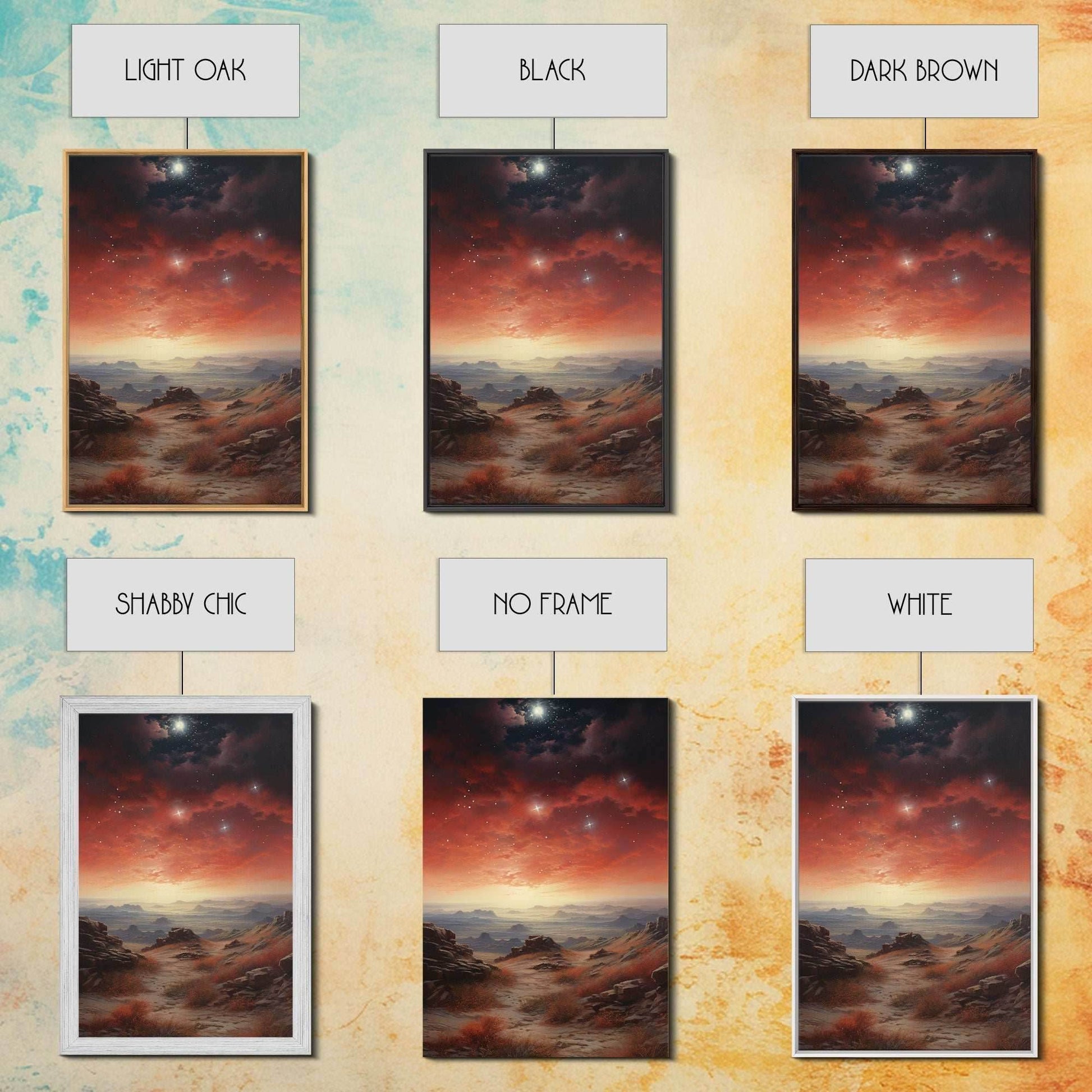 Sci Fi Wall Art, Fantasy Artwork, Space Wall Art, Tiny House Decor, Canvas Print, Wall Art, Vertical Art, Moving Gift, Game Room Decor - 8x12 Inches / Gallery Wrap Canvas - Ready To Hang