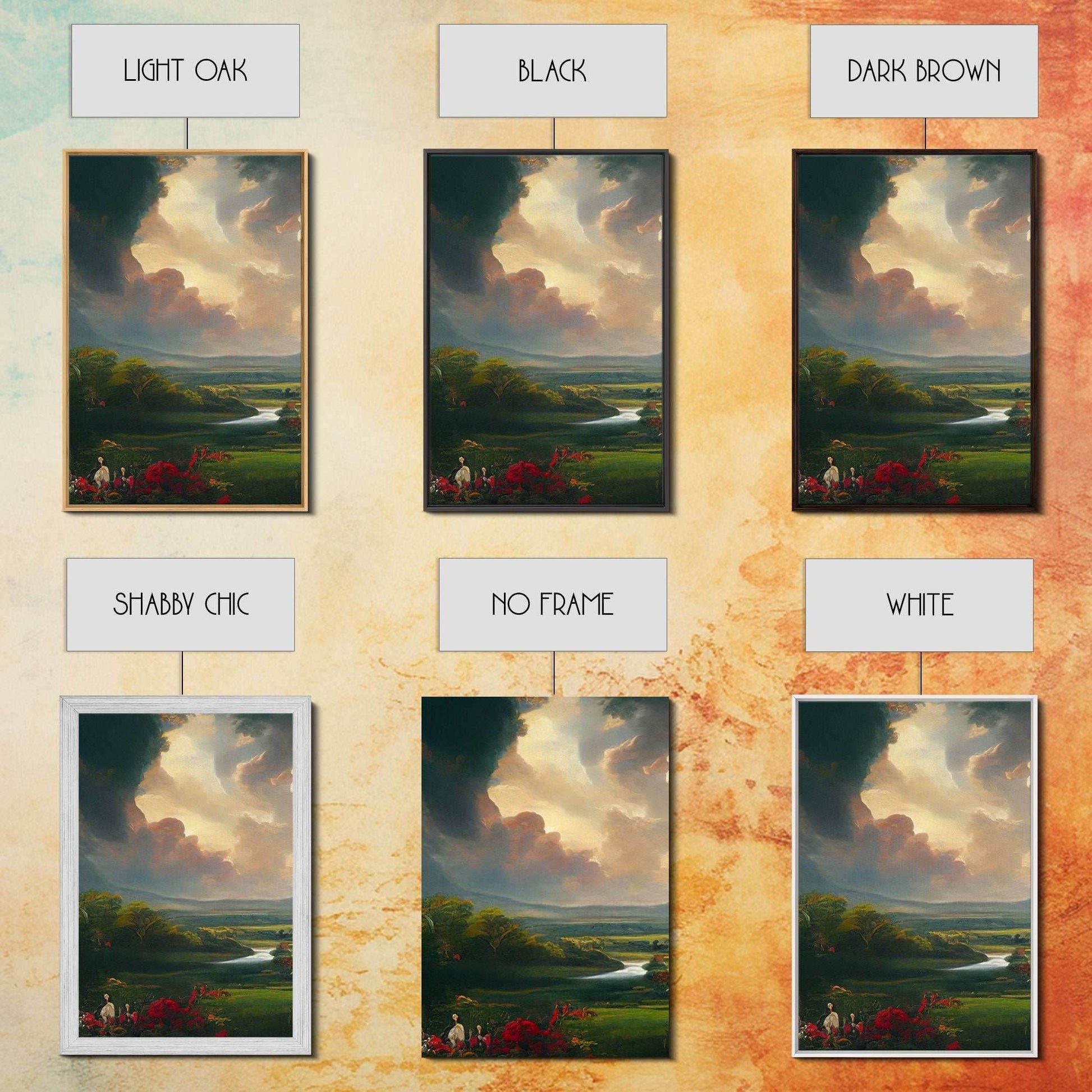 The Dark Tower, 3 Piece Panoramic Art, High Fantasy Concept Art, 3 Piece Wall Art, Ready To Hang Canvas Print - 8x12 In. - 3 Pieces / Stretched Canvas