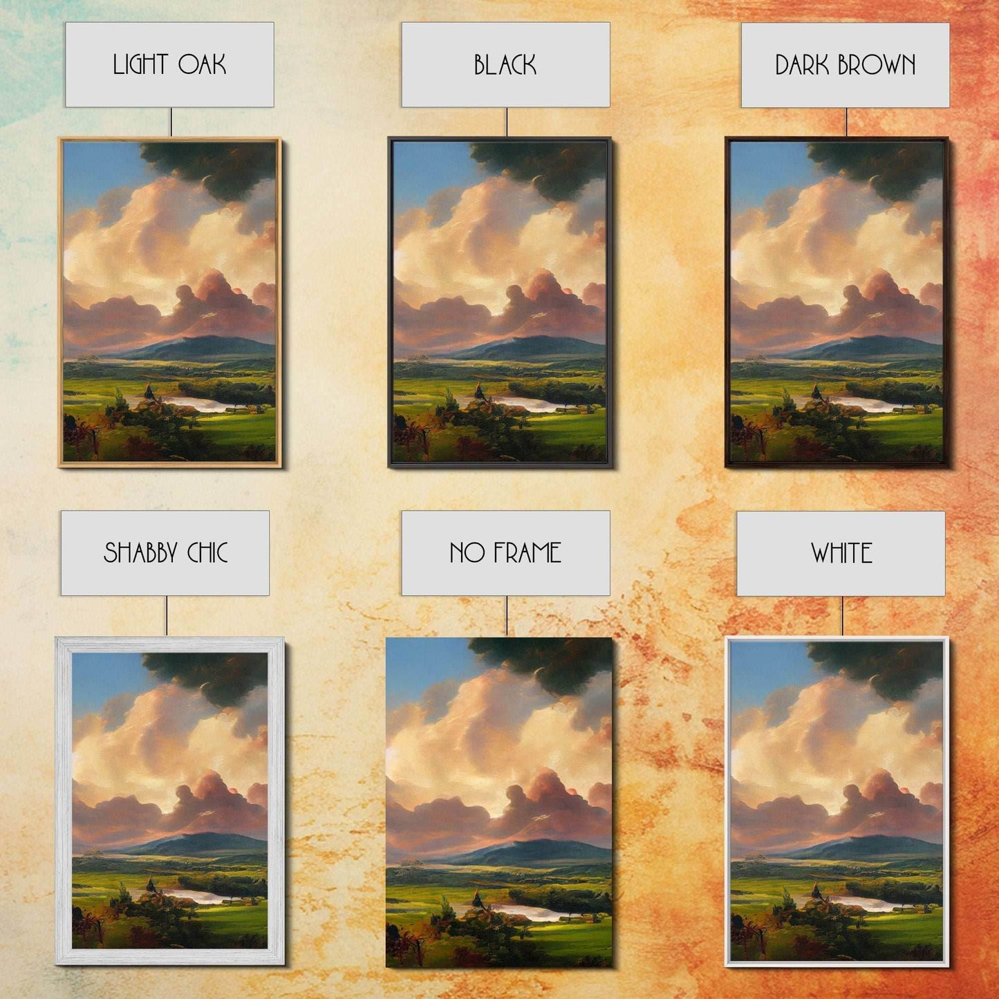 The Dark Tower, 3 Piece Panoramic Art, High Fantasy Concept Art, 3 Piece Wall Art, Ready To Hang Canvas Print - 8x12 In. - 3 Pieces / Stretched Canvas