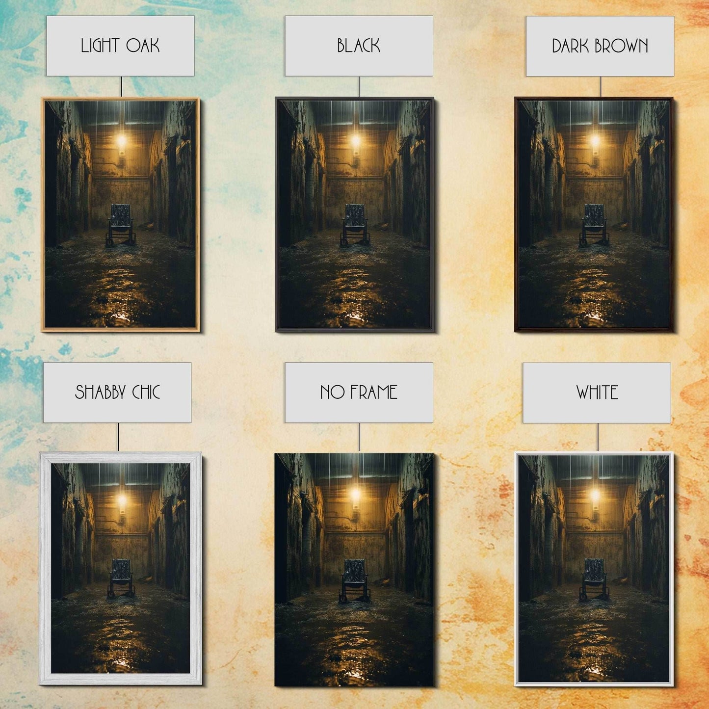 Creepy Wall Decor, Spooky Room Decor, Canvas Print, Wall Hanging, Portrait Art, Halloween Wall Decor, Dark Fantasy, Dark Wall Art - 8x12 Inches / Gallery Wrap Canvas - Ready To Hang