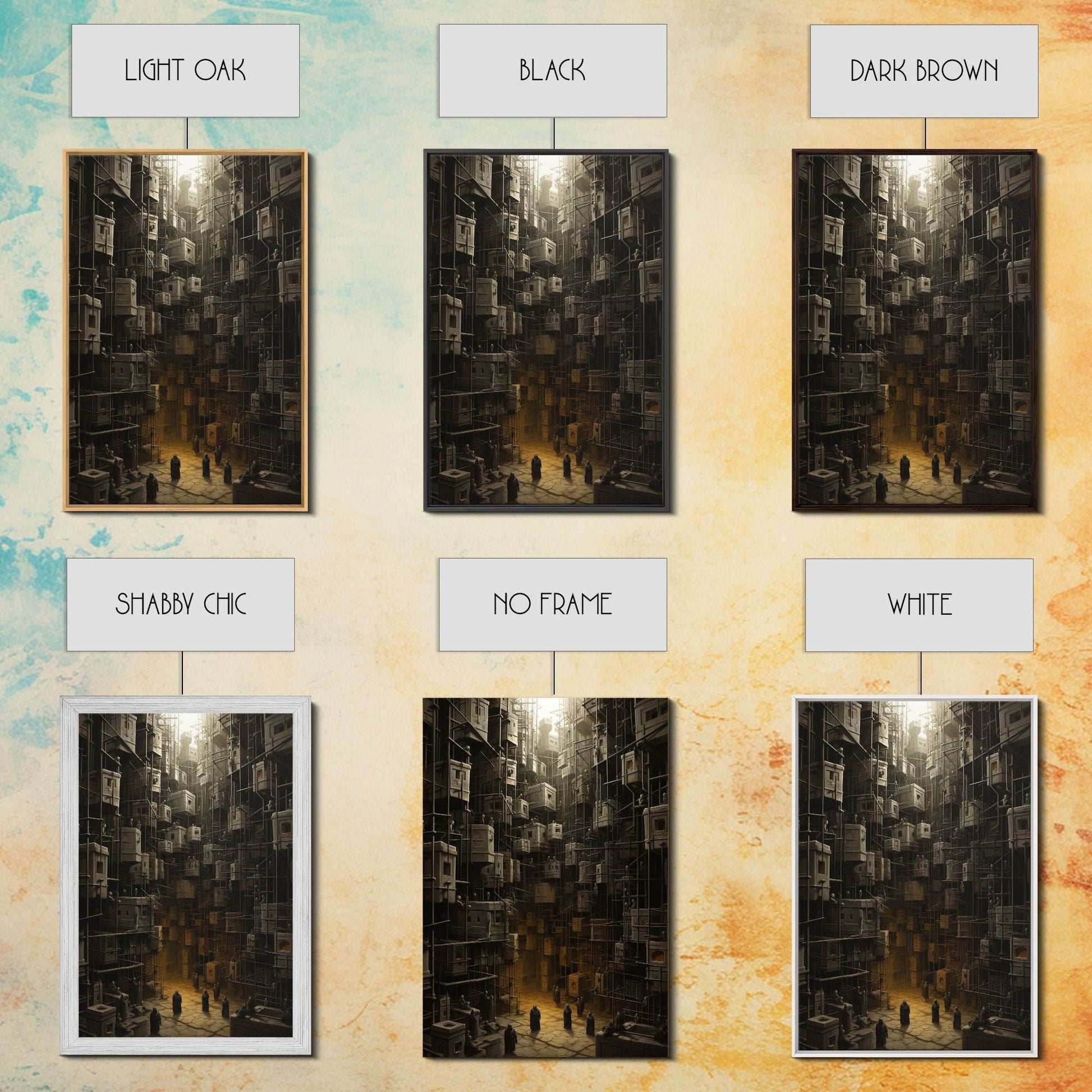 Creepy Wall Decor, Dark Art Print, Canvas Print, Wall Hanging, Portrait Art, Spooky Room Decor, Dark Fantasy Art, Fantasy Artwork, RV Decor - 8x12 Inches / Gallery Wrap Canvas - Ready To Hang