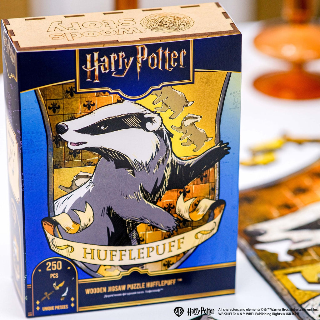Wooden jigsaw puzzle Harry Potter Hufflepuff™ Gameplay