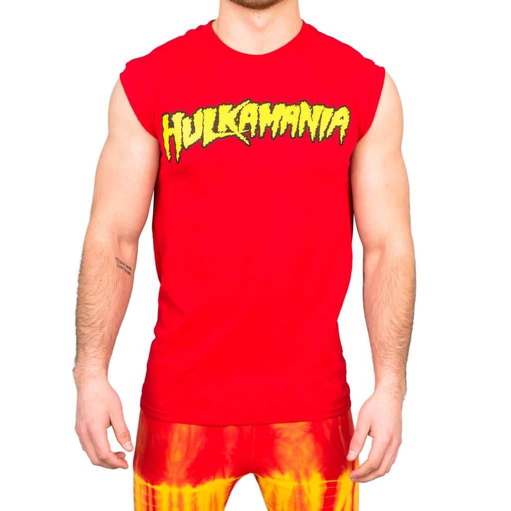 Hulk Hogan Hulkamania Sleeveless Red T-shirt - S
