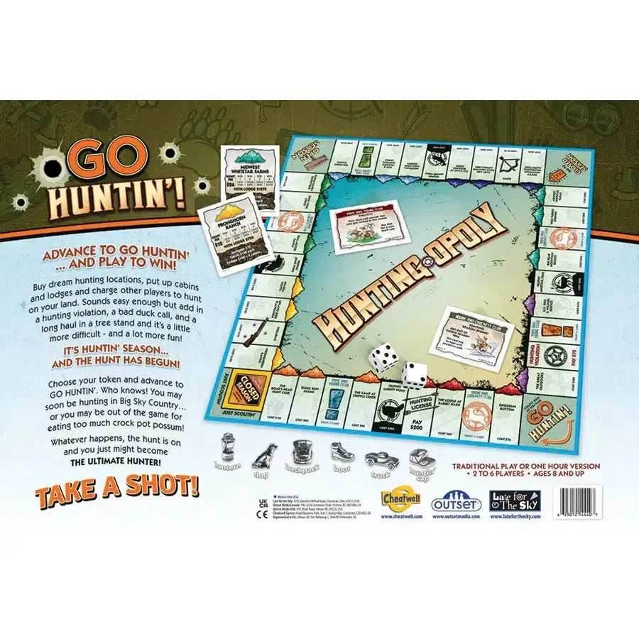 Hunting-Opoly Board Game Outset - 