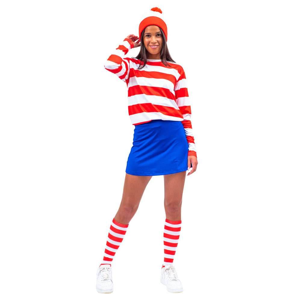 Where is Waldo Wenda Classic Halloween Costume Cosplay - XS