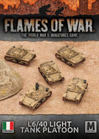 Flames of War: Italian L6/40 Light Tank Platoon (Mid War) - 