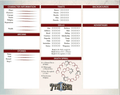 7th Sea character sheet by Chaosium - 
