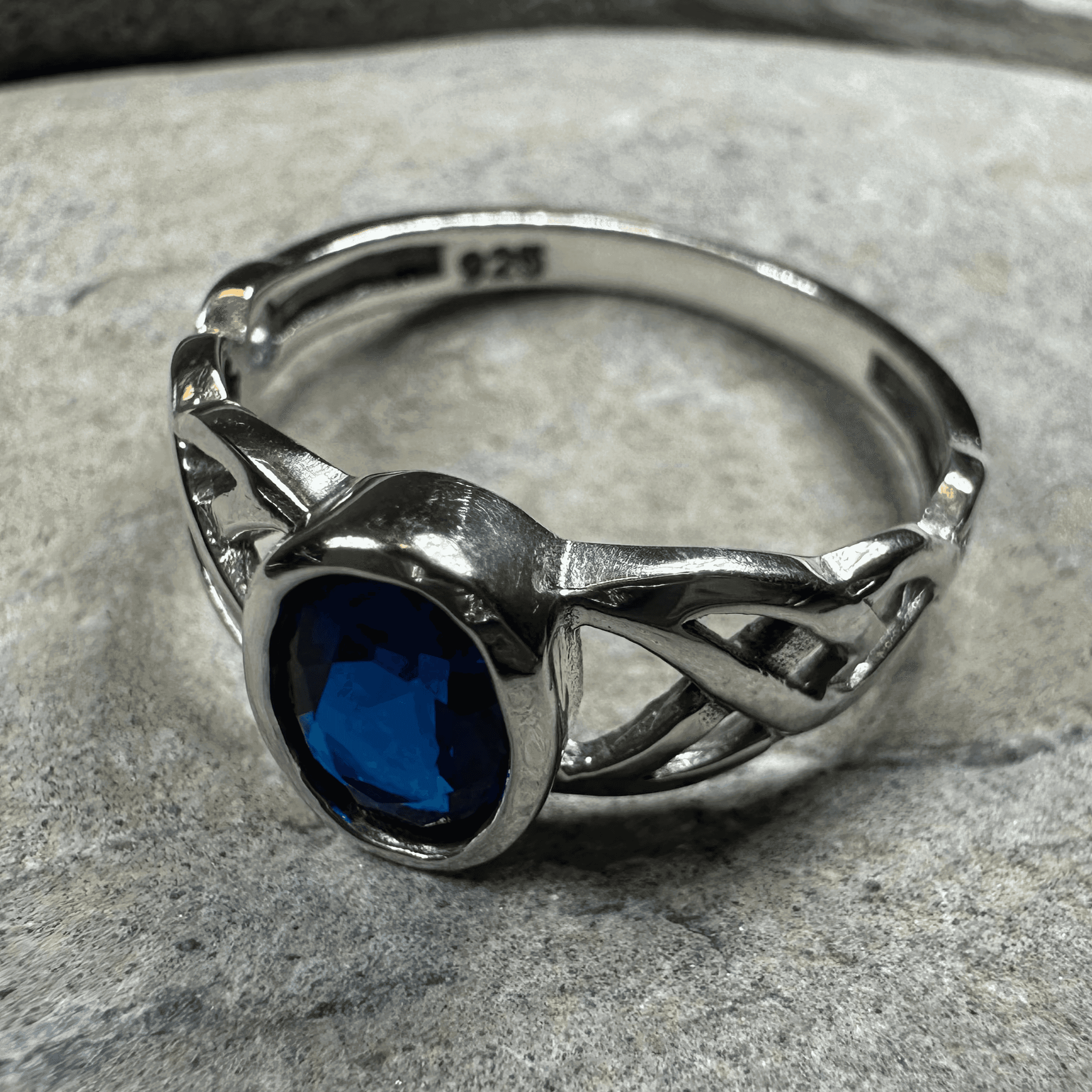 Andie Trinity Knot Ring - 4 / Pink Sapphire