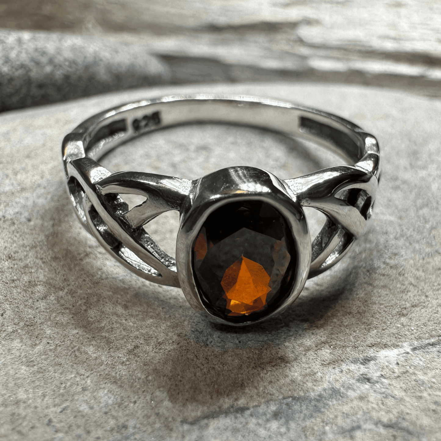 Andie Trinity Knot Ring - 4 / Pink Sapphire