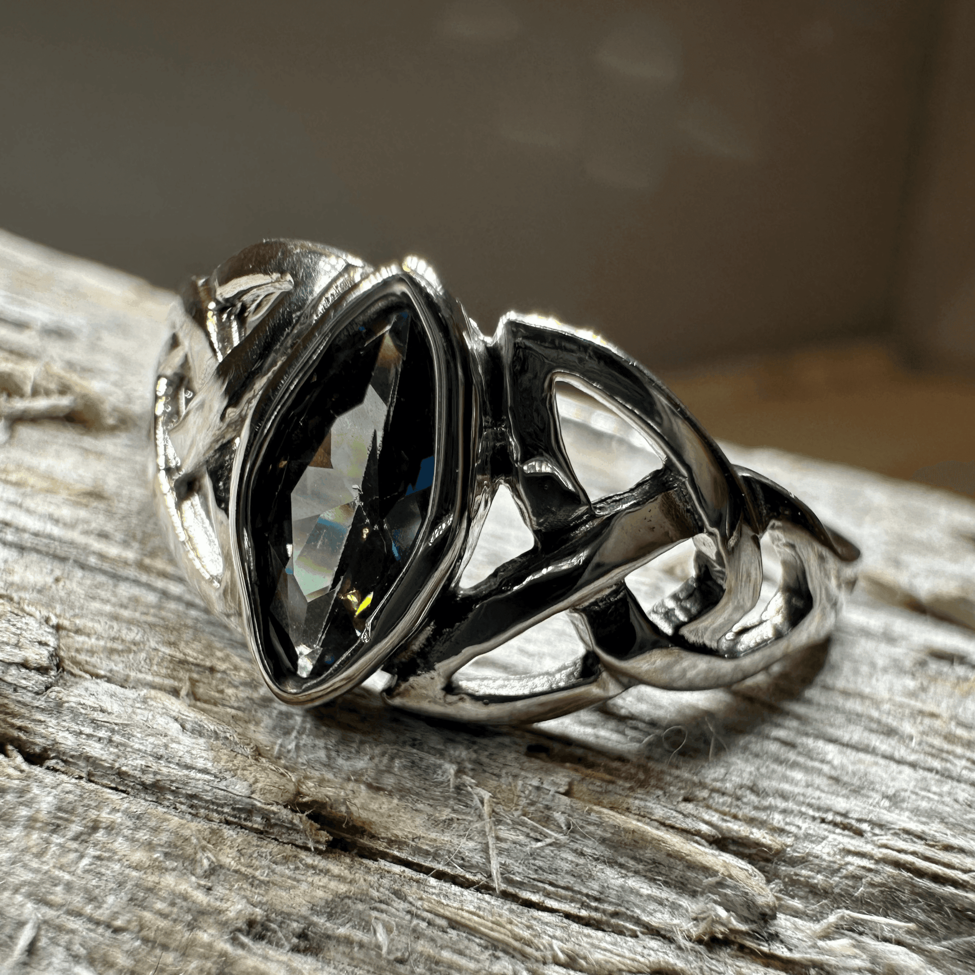 Mystic Topaz Trinity Knot Ring - 5