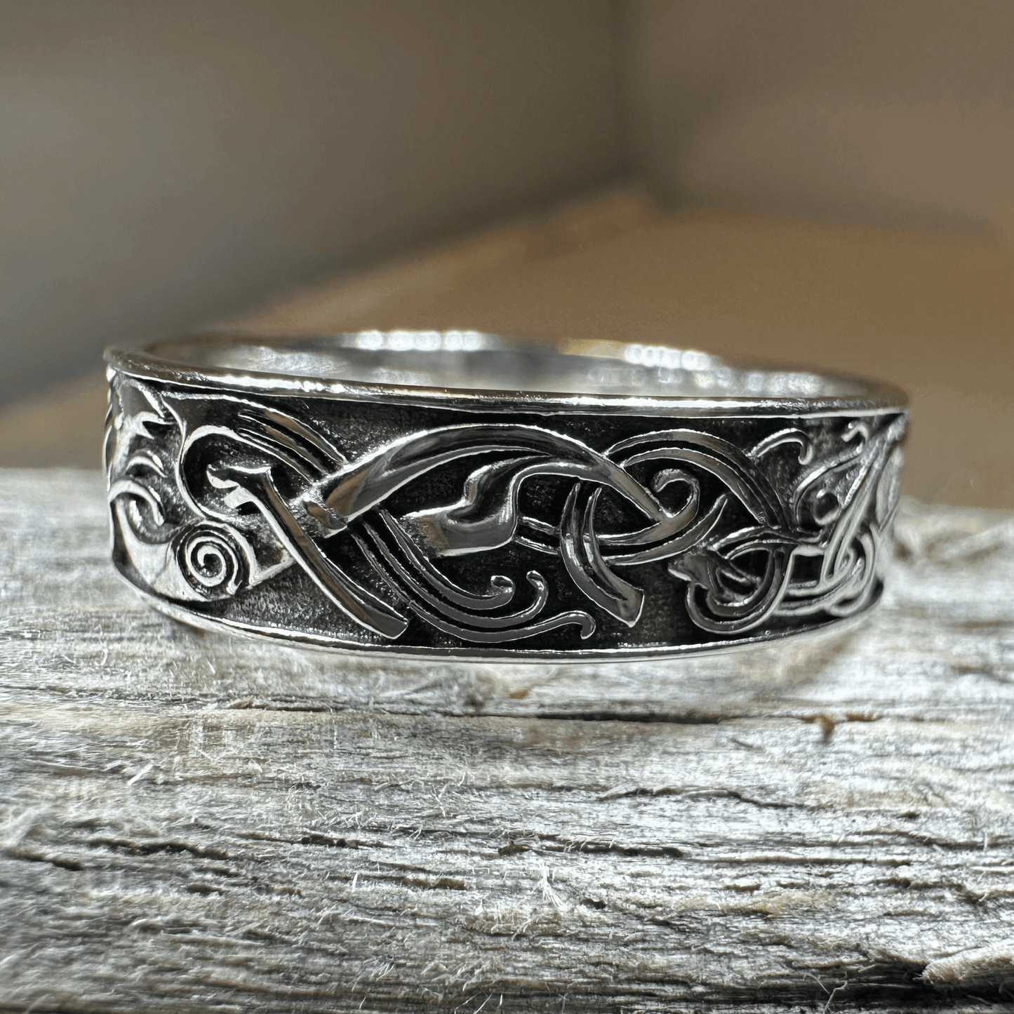 Celtic Raven Ring - 4
