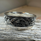 Celtic Raven Ring