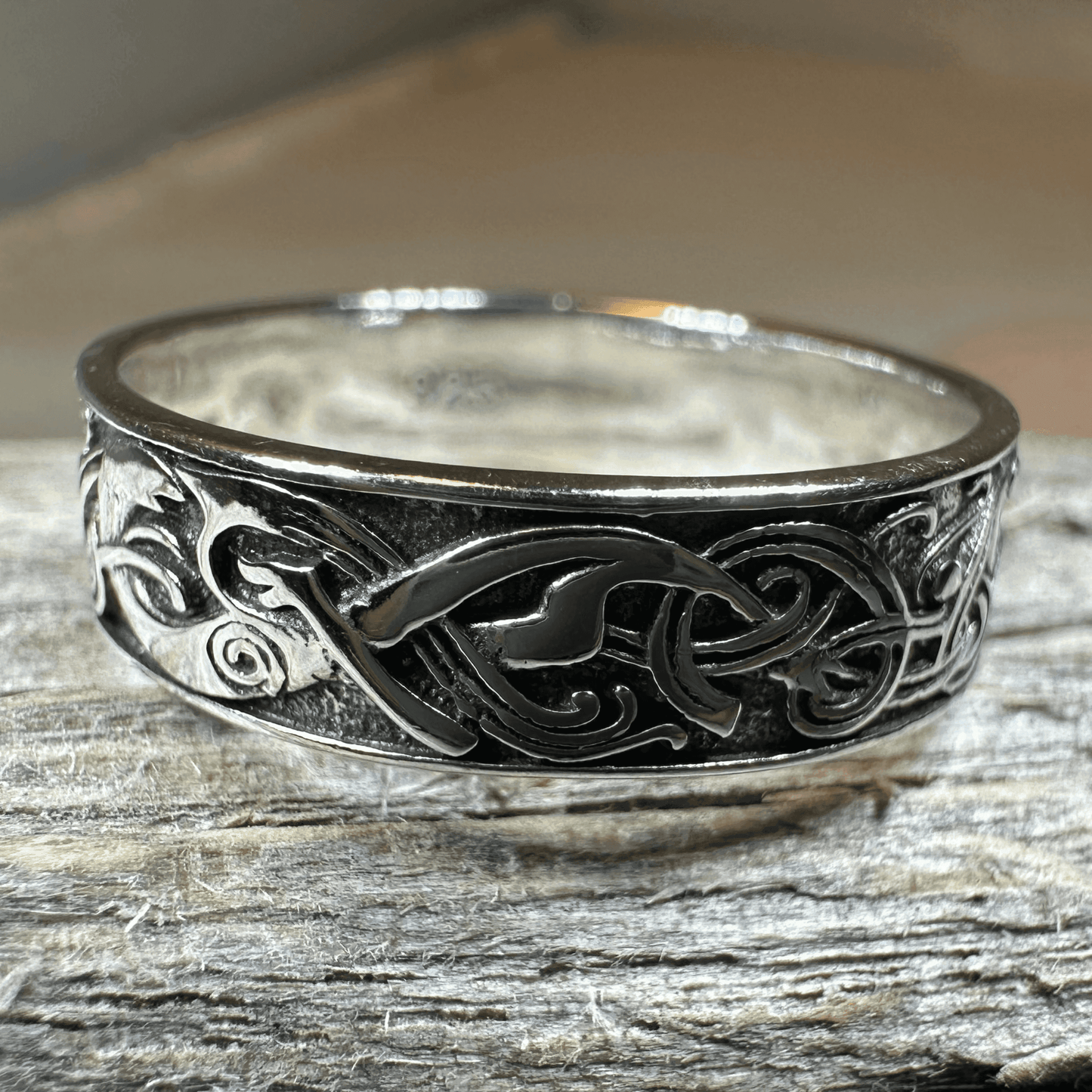 Celtic Raven Ring - 4