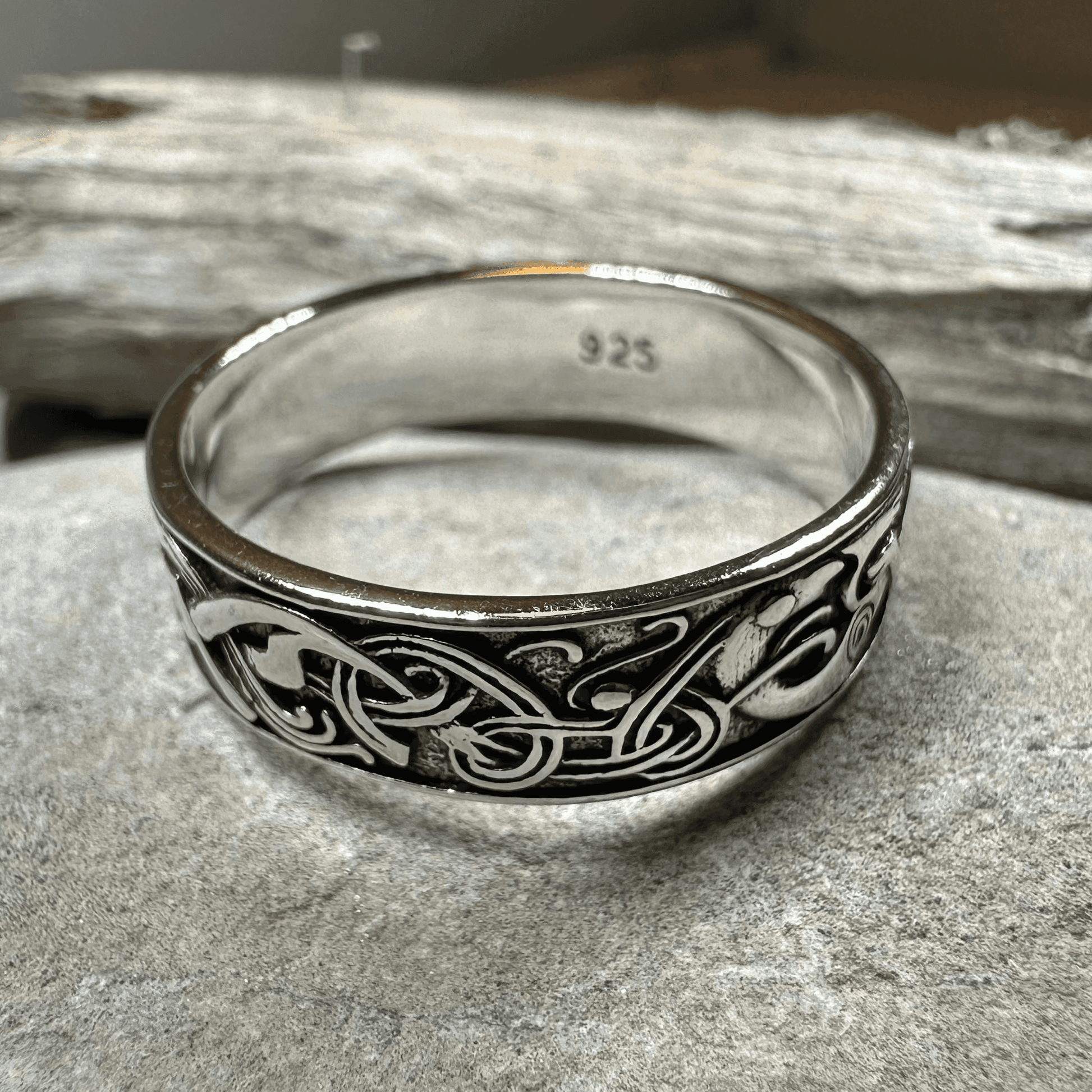 Celtic Raven Ring - 4