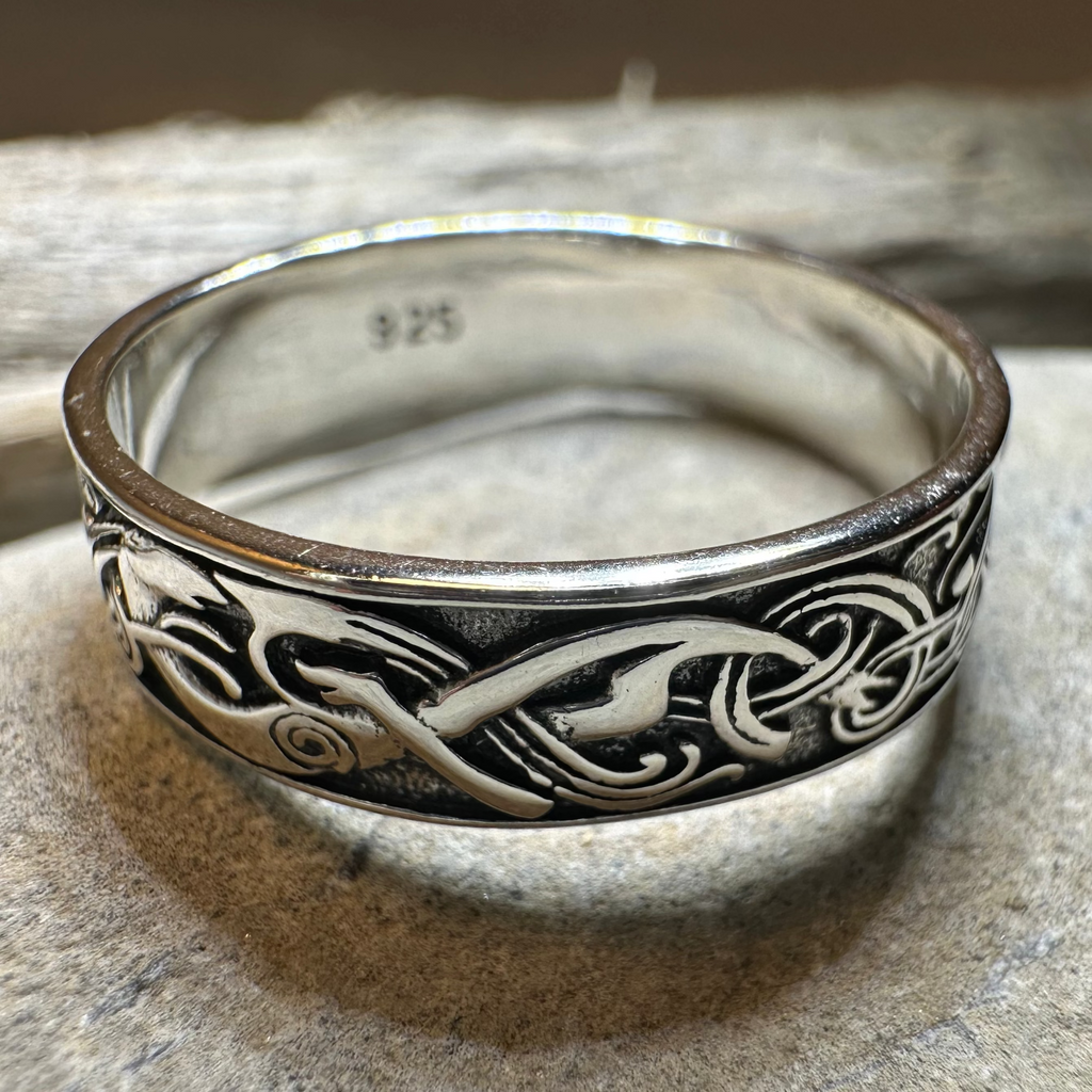Celtic Raven Ring