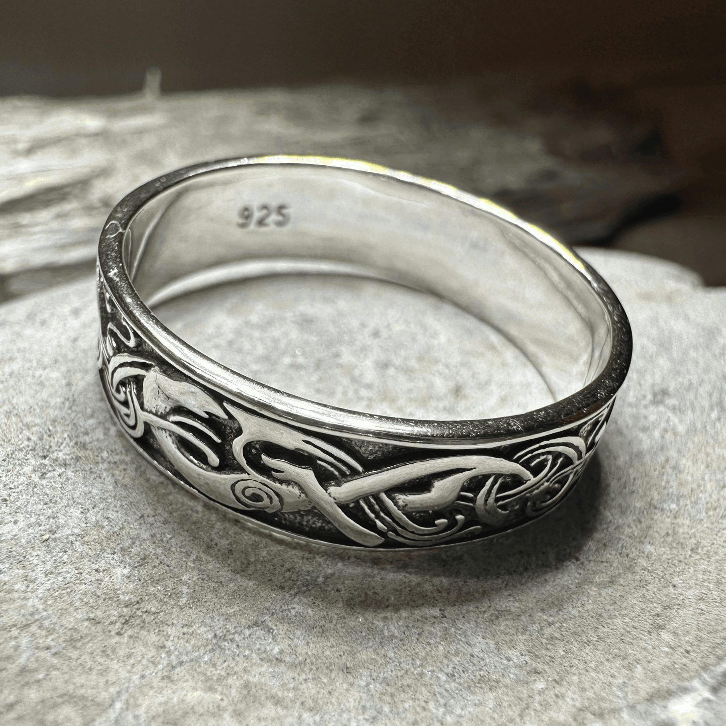 Celtic Raven Ring - 4