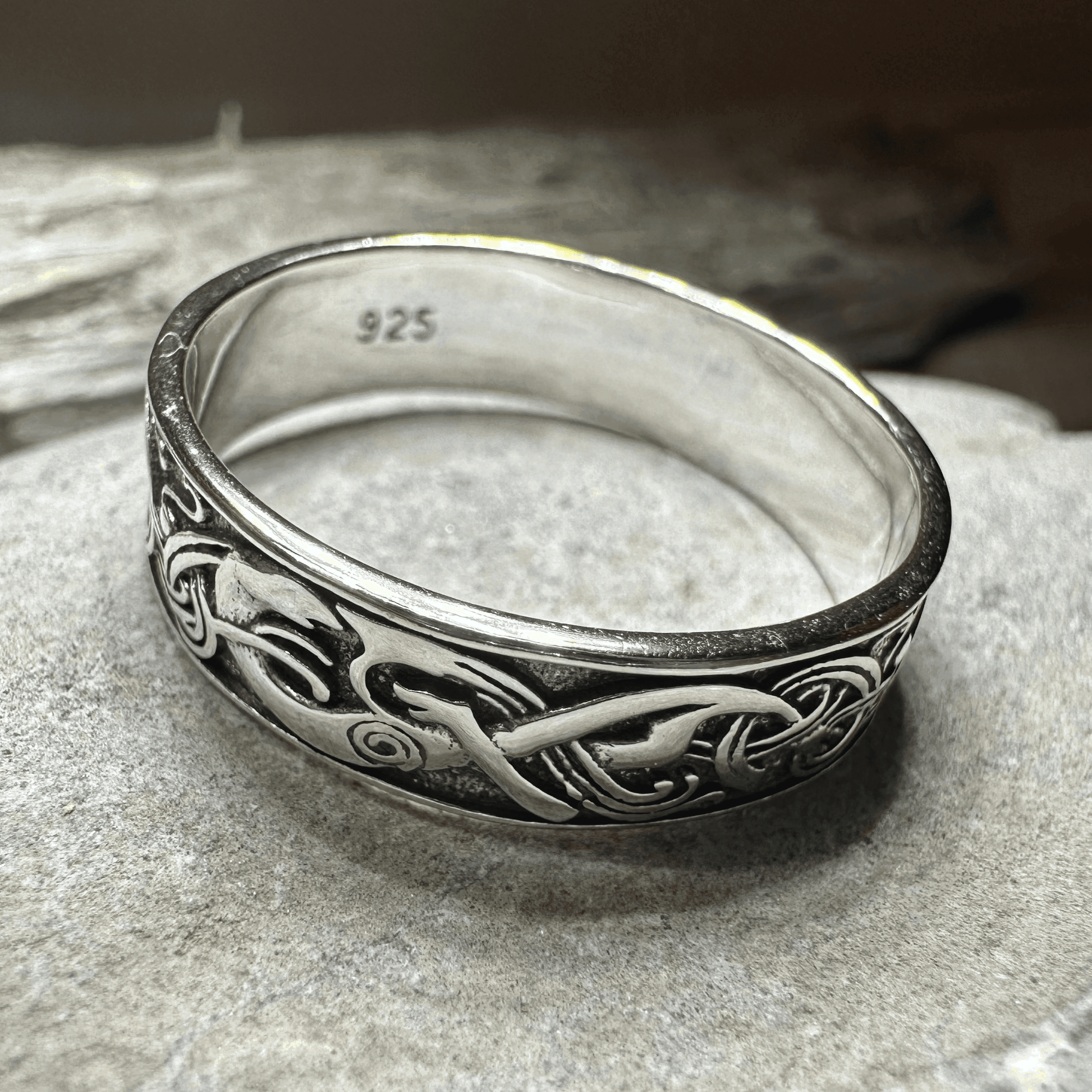 Celtic Raven Ring - 4