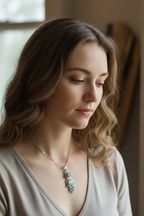 Hamsa Hand Labradorite Necklace