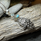 Hamsa Hand Labradorite Necklace